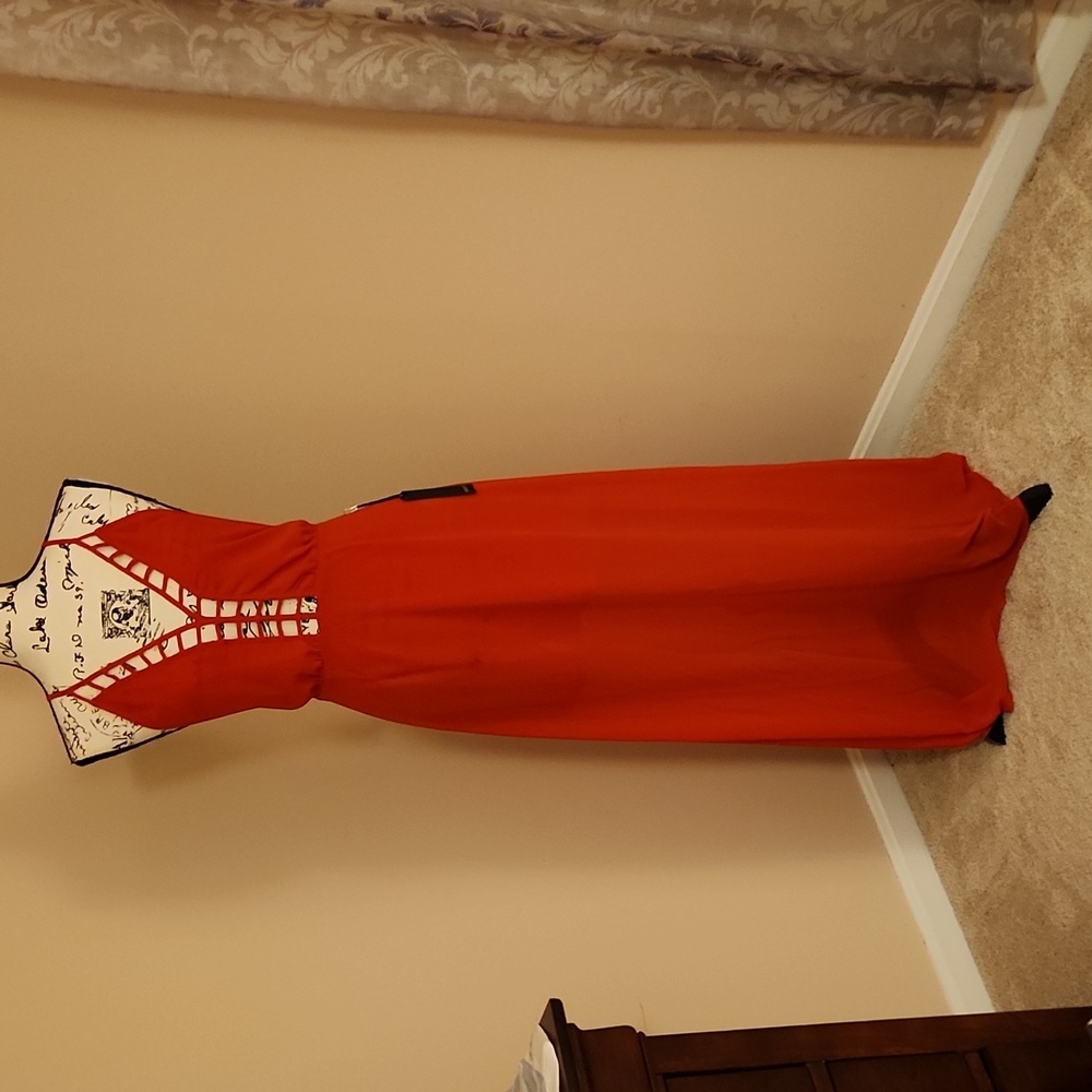 Forever 21 Red Dress with Design on chest